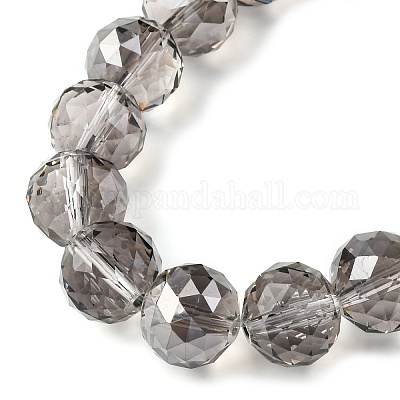 Прозрачные стеклянные бусины гальваническим пряди EGLA-N002-34F-F02-1