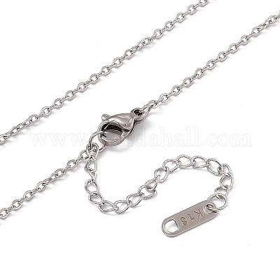 Ожерелье с подвеской в виде Луны и Таро из натуральной ракушки NJEW-G095-01P-1