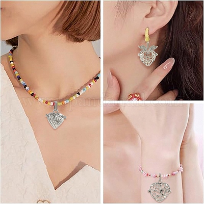 6 шт. подвески-клетки из латуни и сплава в двух стилях&nbsp;FIND-YW0011-82-1