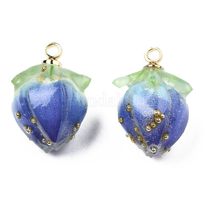 Подвески-цветы ручной работы из эпоксидной смолы KY-S163-103-1