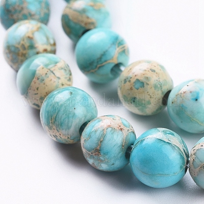 Натуральные имперские нитки из яшмы G-G814-07-8mm-03-1