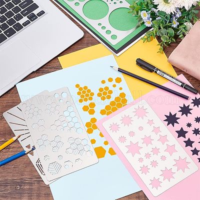 4шт 4 трафарета для резки из нержавеющей стали 304 DIY-FG0002-08-1