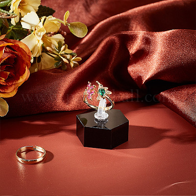 Акриловые держатели для колец&nbsp;RDIS-WH0020-02A-02-1