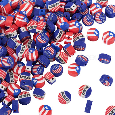 300шт 3 стиля ручной работы бусины из полимерной глины CLAY-TA0001-69-1