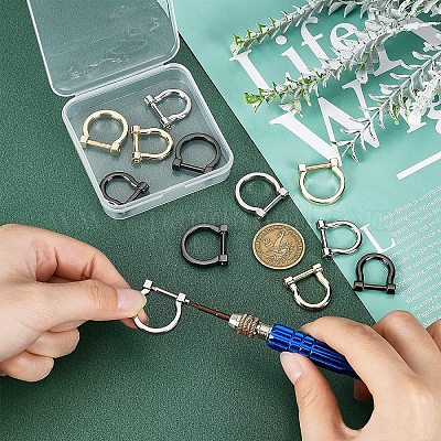 Shop WADORN 12pcs Metal O Rings for Jewelry Making - PandaHall Selected
