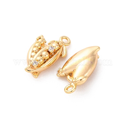 Подвески латунные горный хрусталь KK-E793-01G-1