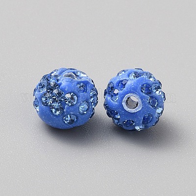 Ручной полимерной глины шариков Rhinestone PORC-SZC0001-01A-1