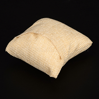 Дерево покрыто мешковины браслет ювелирных часовых дисплеев BDIS-F001-02-1