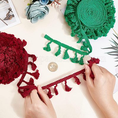 5 рулон 5-х цветных хлопковых лент с кисточками OCOR-CA0001-13-1