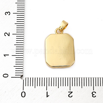 Латунные микро проложить кубического циркония подвески KK-P308-16G-01-1