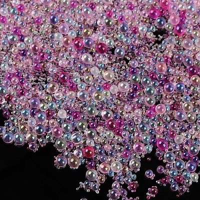 AB-цветов покрытием DIY 3г ногтей искусство украшения мини стеклянные бусины EGLA-TAC0001-02G-1