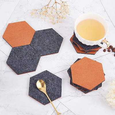 Hexagon Felt Coasters - 100% Wool Felt – byrd & belle