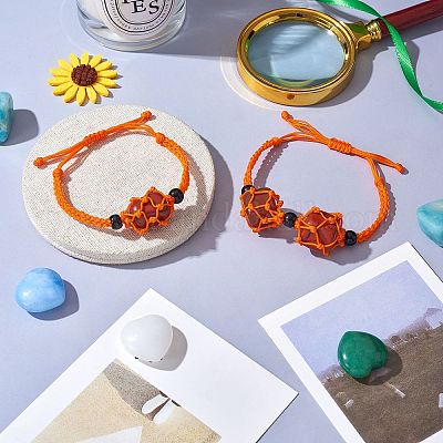 Регулируемый плетеный нейлоновый шнур макраме мешочек изготовление браслета AJEW-SW00013-14-1