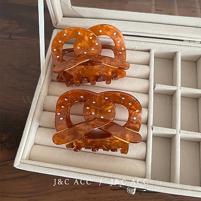 Заколки для волос с когтями из ацетата целлюлозы (смола) PW-WG6ED29-01-1