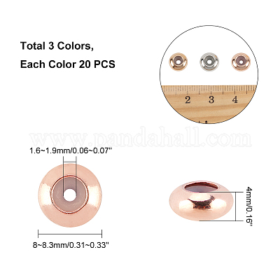 Латунные бусины&nbsp;KK-PH0035-75-WH-1