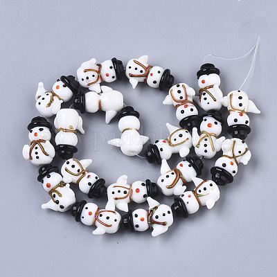 Бусы лэмпворк ручной работы LAMP-R142-02-1