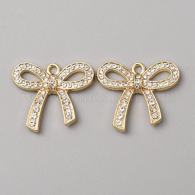 Сплав с подвеской из стразов&nbsp;FIND-WH0518-83G-1