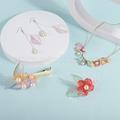 300 шт. 6 прозрачных акриловых колпачка для бусин TACR-CD0001-03-1