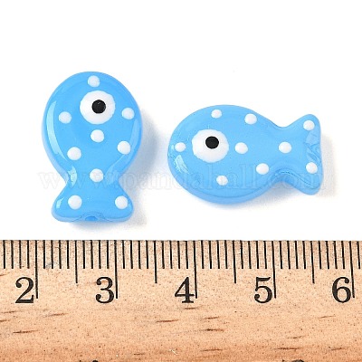 Бусины из стеклянной эмали LAMP-D303-04J-1