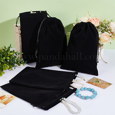 Мешочки из бархата&nbsp;ABAG-WH0046-30B-1