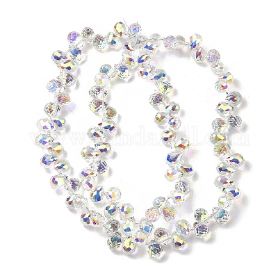 Гальваническим стеклянные бусины EGLA-K062-01B-AB03-1