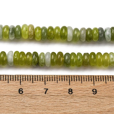 Природного нефрита Xiuyan бисер нитей G-L624-H05-6x2mm-1