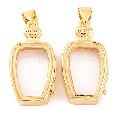 Стойки обшивки латунь медальона подвески KK-F874-01G-10-1