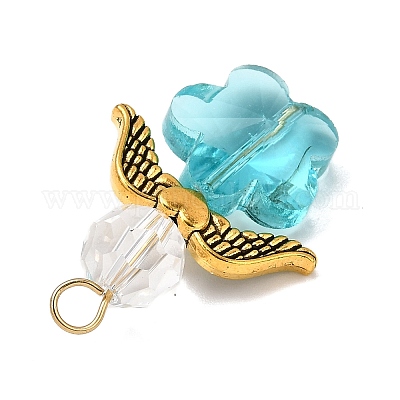 Прозрачные стеклянные подвески PALLOY-JF04098-01-1