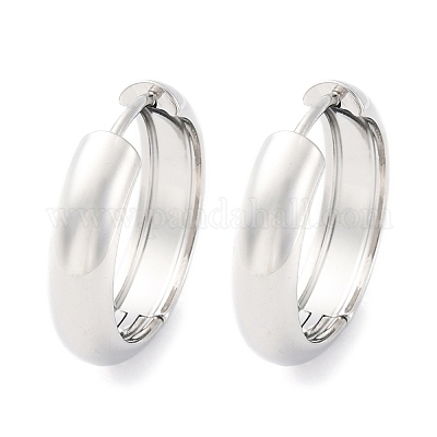 Серьги-кольца из хирургической нержавеющей стали 316 для женщин EJEW-G429-01C-P-1