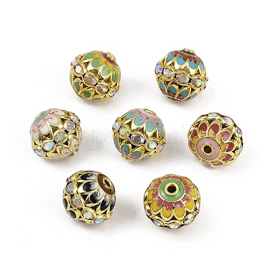 Латунь эмаль бисера KK-L236-01A-G-1