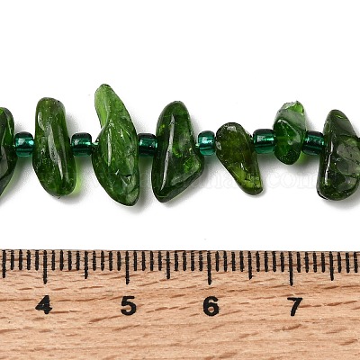 Натуральный зеленый диопсид&nbsp;G-L649-B01-01-1