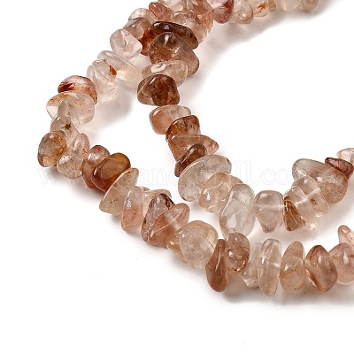 Натуральный гематоидный кварц / нитки из железистого кварца G-H315-A05-01-1