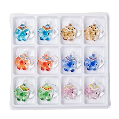 Подвески лэмпворк ручной работы LAMP-R106-M9-B-1