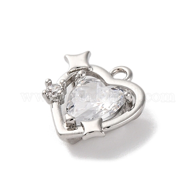 Латунные микро проложить кубического циркония подвески KK-U042-20P-1