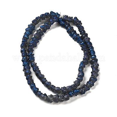 Chapelets de perles en verre électroplaqué&nbsp;EGLA-Q127-A02-01E-1