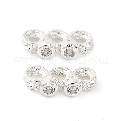 Покрытие стойки латунь прокладывает прозрачные проставки из кубического циркония KK-B088-11B-S-1