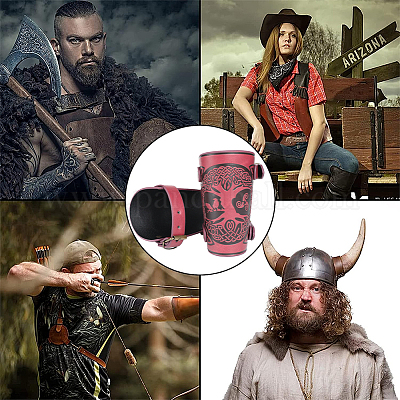 Браслет из шнура дерева жизни из искусственной кожи AJEW-WH0342-88C-1