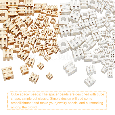 140шт 6 стиля латунные бусины KK-PH0003-90-1