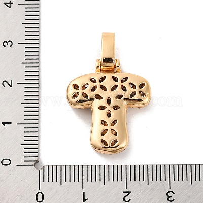 Латунные микро проложить кубического циркония подвески KK-C076-29T-G01-1