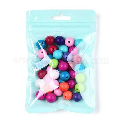 Пластиковые пакеты Инь-Янь цвета макарон с застежкой-молнией OPP-N001-01A-03-1