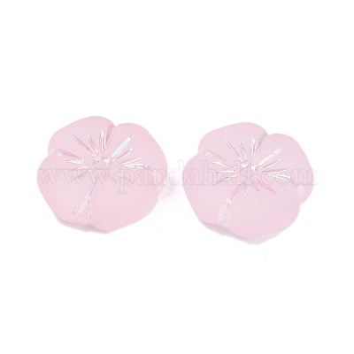 Матовые прозрачные акриловые бусины OACR-P029-19B-05-1