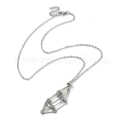 Устойчивый к потускнению мешочек из нержавеющей стали 304 для изготовления макраме NJEW-TA00100-01-1