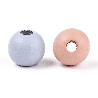 Бусины из натурального дерева схима WOOD-N018-06-1