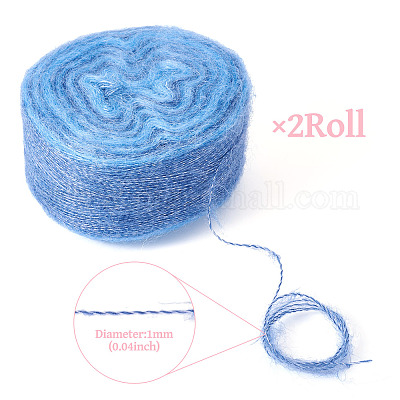 Сегментированная окрашенная пряжа для вязания DIY-TAC0033-03C-1