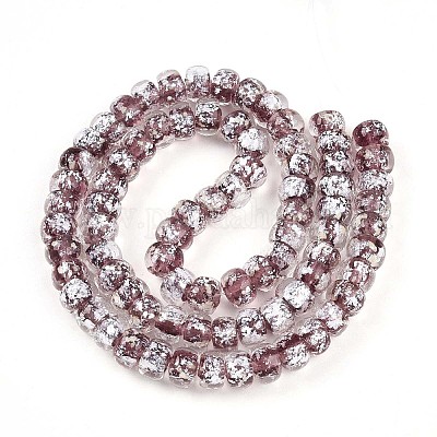 Светящиеся стеклянные бусины ручной работы из серебряной фольги FOIL-N029-02B-04-1