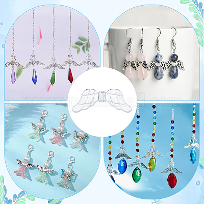 100 г прозрачных акриловых бусин OACR-ME0001-07-1