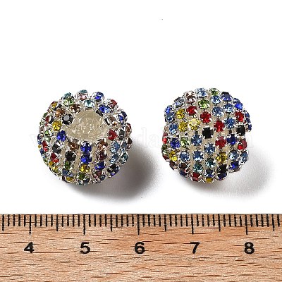 Сверкающие стеклянные стразы круглые бусины OACR-S048-01E-1