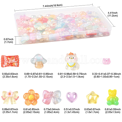 Кабошоны из полупрозрачной смолы RESI-FS0002-34-1