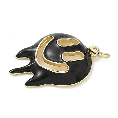 Подвески из латуни и эмали на тему Хэллоуина KK-L248-01G-02-1