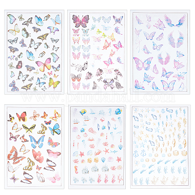 6 лист 6-х видов пластиковых кабошонов DIY-OC0007-25-1